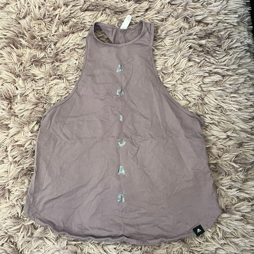 Lavender adidas tank top